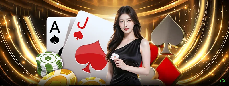 Imagem promocional do cassino online da g5g mostrando jogos ao vivo